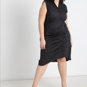 Eloquii Dresses - Eloquii Shirtdress with Pleated Skirt NWT Size 16 Eloquii Dresses - Eloquii Shirtdress with Pleated Skirt NWT Size 16